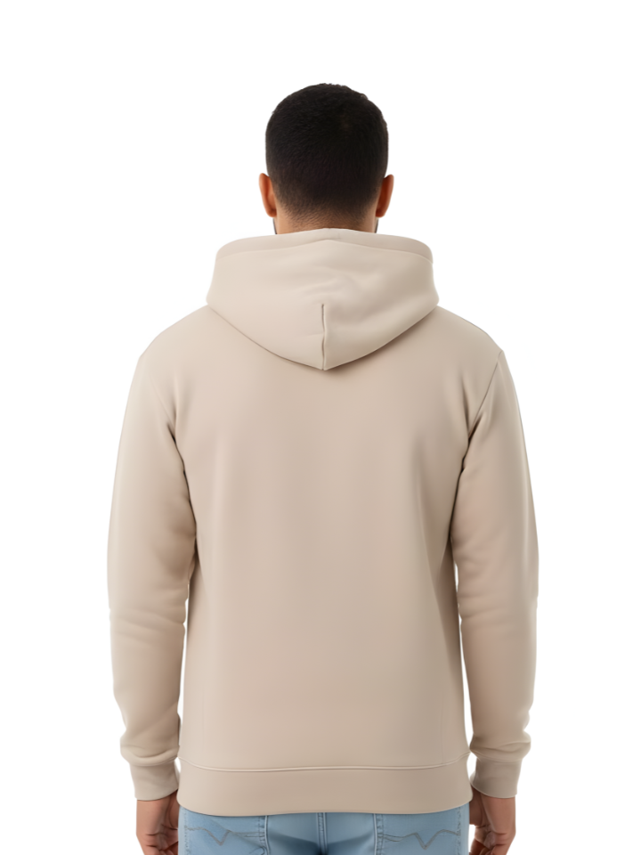 Sweat à capuche essentiel – Crème