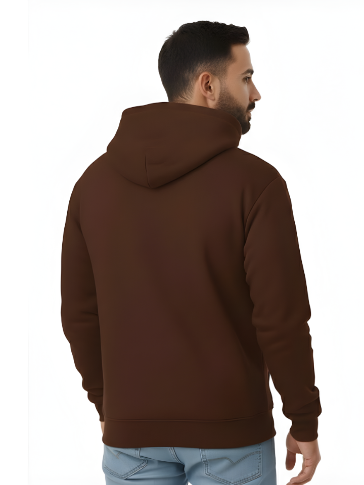 Sweat à capuche essentiel – Chocolat
