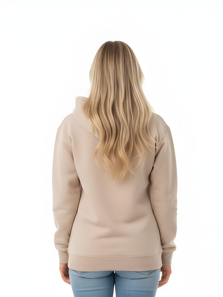 Sweat à capuche essentiel – Crème