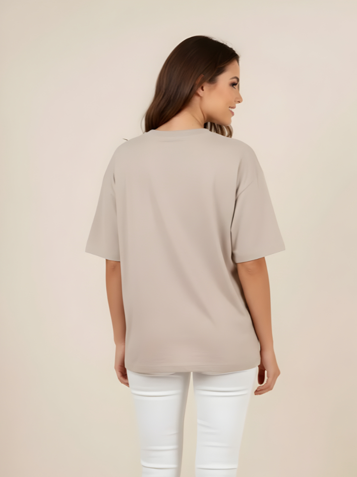 T-shirt crème – coton premium