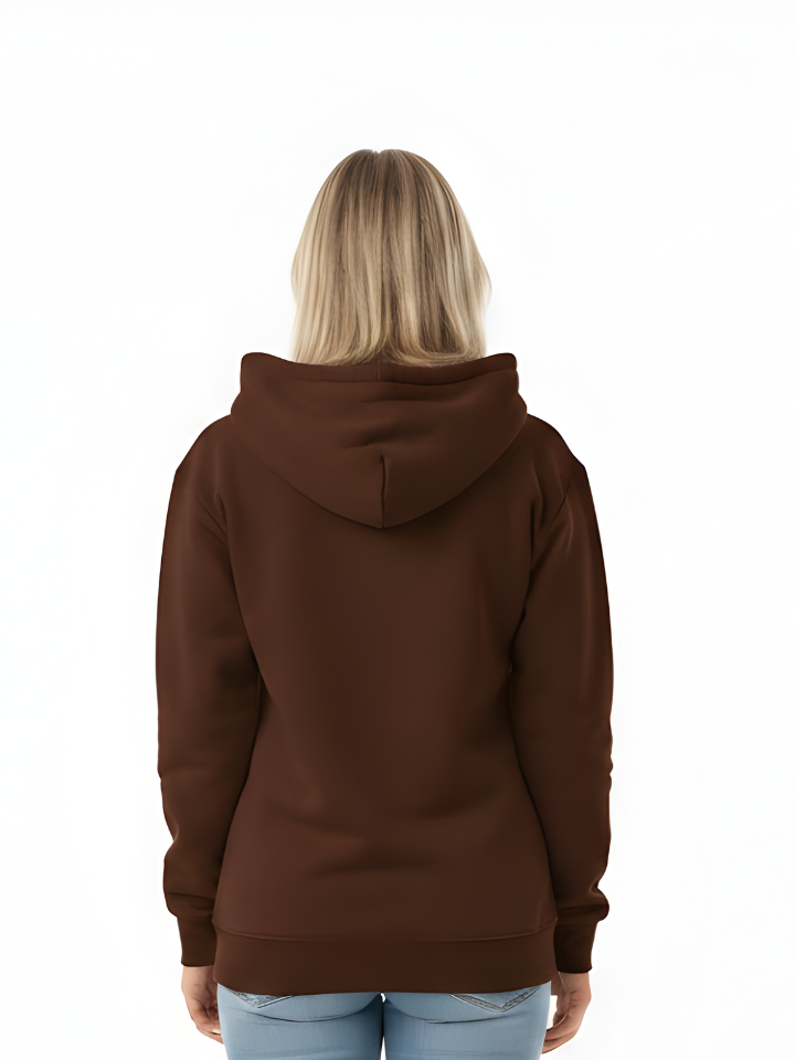 Sweat à capuche essentiel – Chocolat